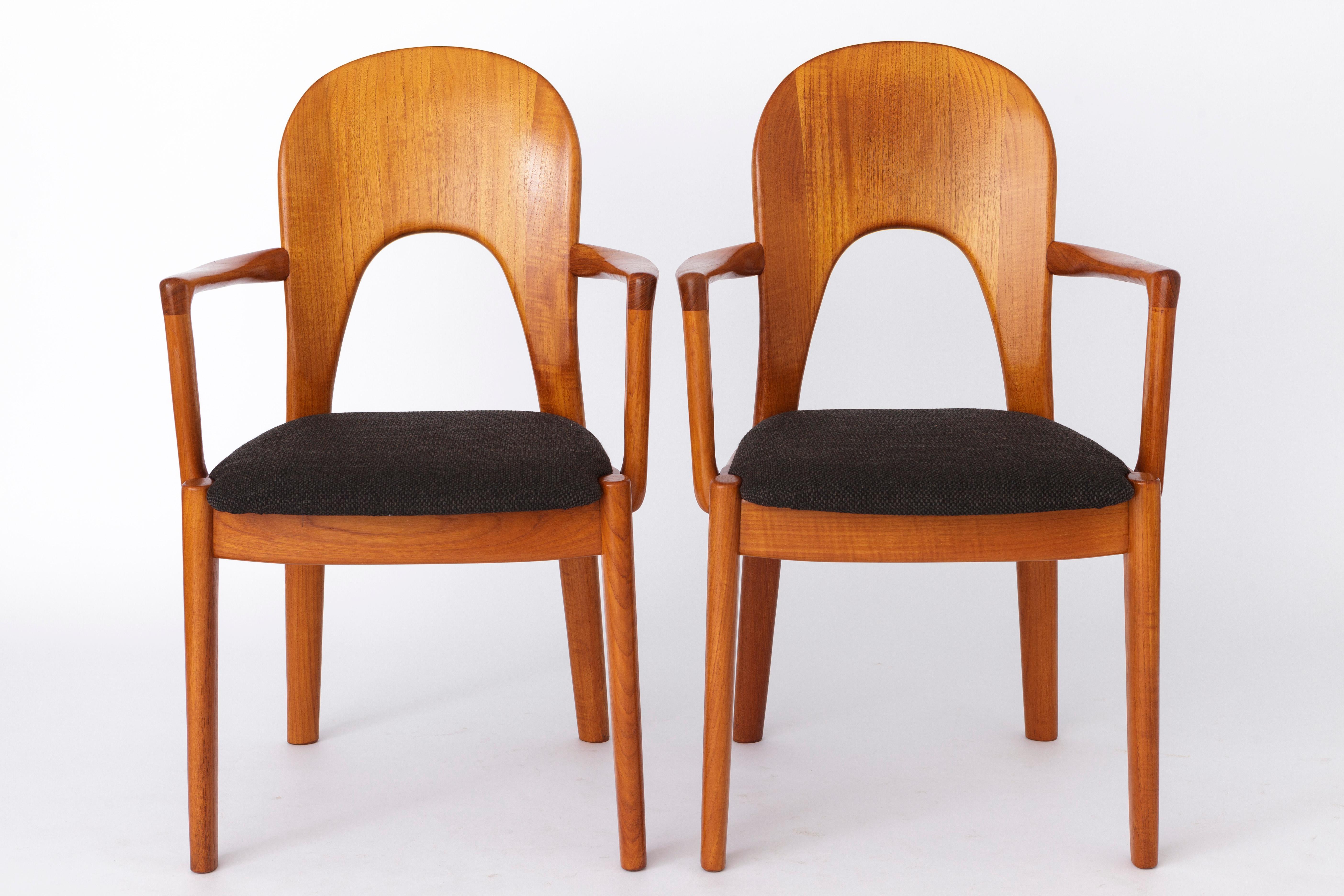 Lucidato 1 of 2 Poltrona in teak Niels Koefoed, anni '70  Danese Mid-Century Modern Vintage in vendita