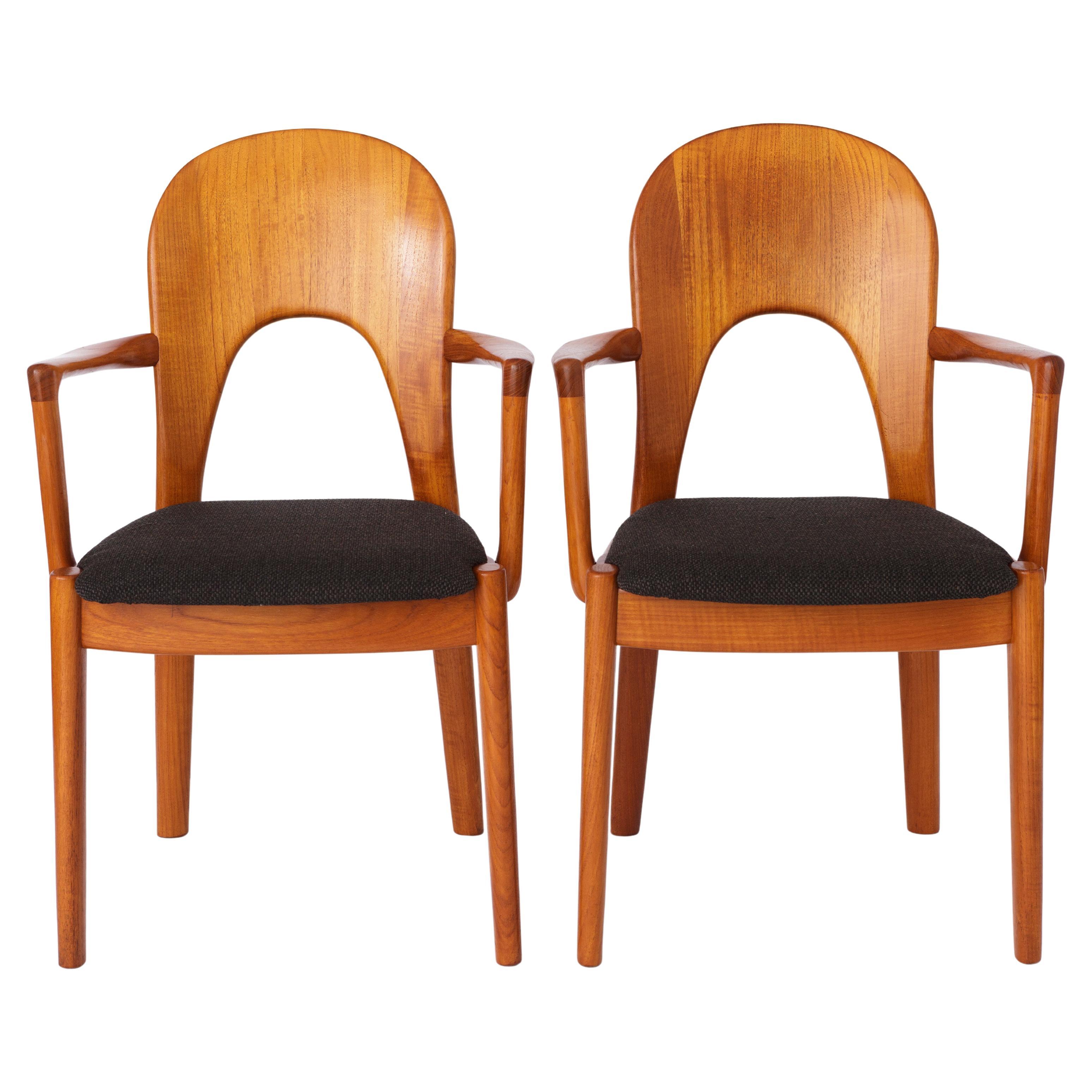 1 of 2 Poltrona in teak Niels Koefoed, anni '70  Danese Mid-Century Modern Vintage in vendita