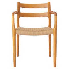 1 of 2 Niels Moller Armchair, model 67, Oak, 1970s Vintage