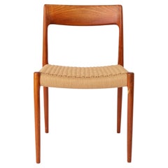 1 of 2 Niels Moller Chair - Repaired, 1950s, Model 77, Danish Teak
