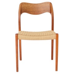 1 of 2 Niels Moller Chairs Model 71 1950s Vintage Teak 