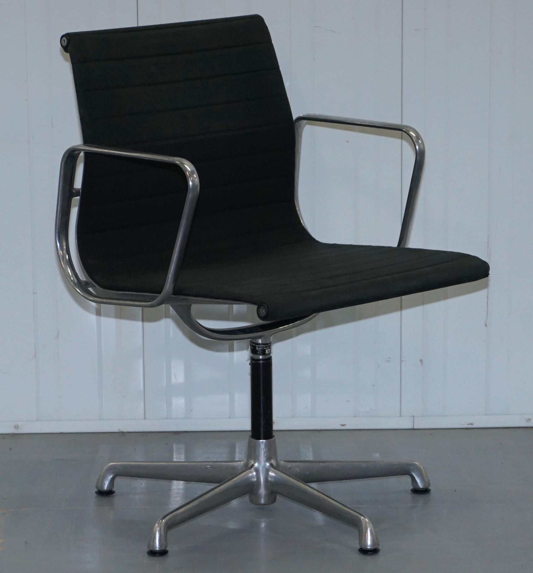 1 of 2 Original EA117 Charles & Ray Eames ICF Vitra Office Swivel Armchairs 6