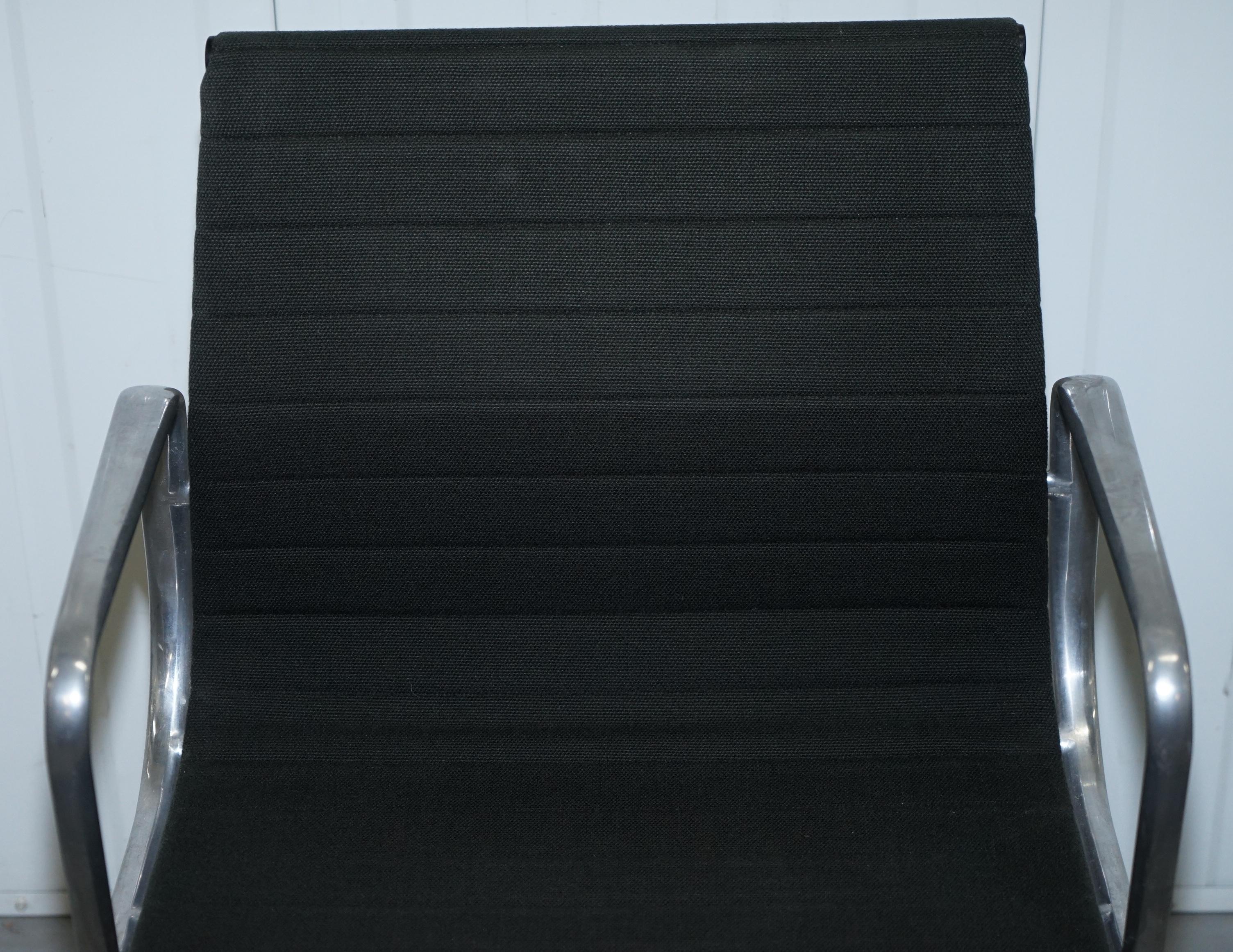 1 of 2 Original EA117 Charles & Ray Eames ICF Vitra Office Swivel Armchairs 8