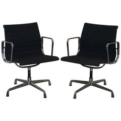 1 of 2 Original Vitra Eames EA 108 Hopsak Swivel Office Chairs