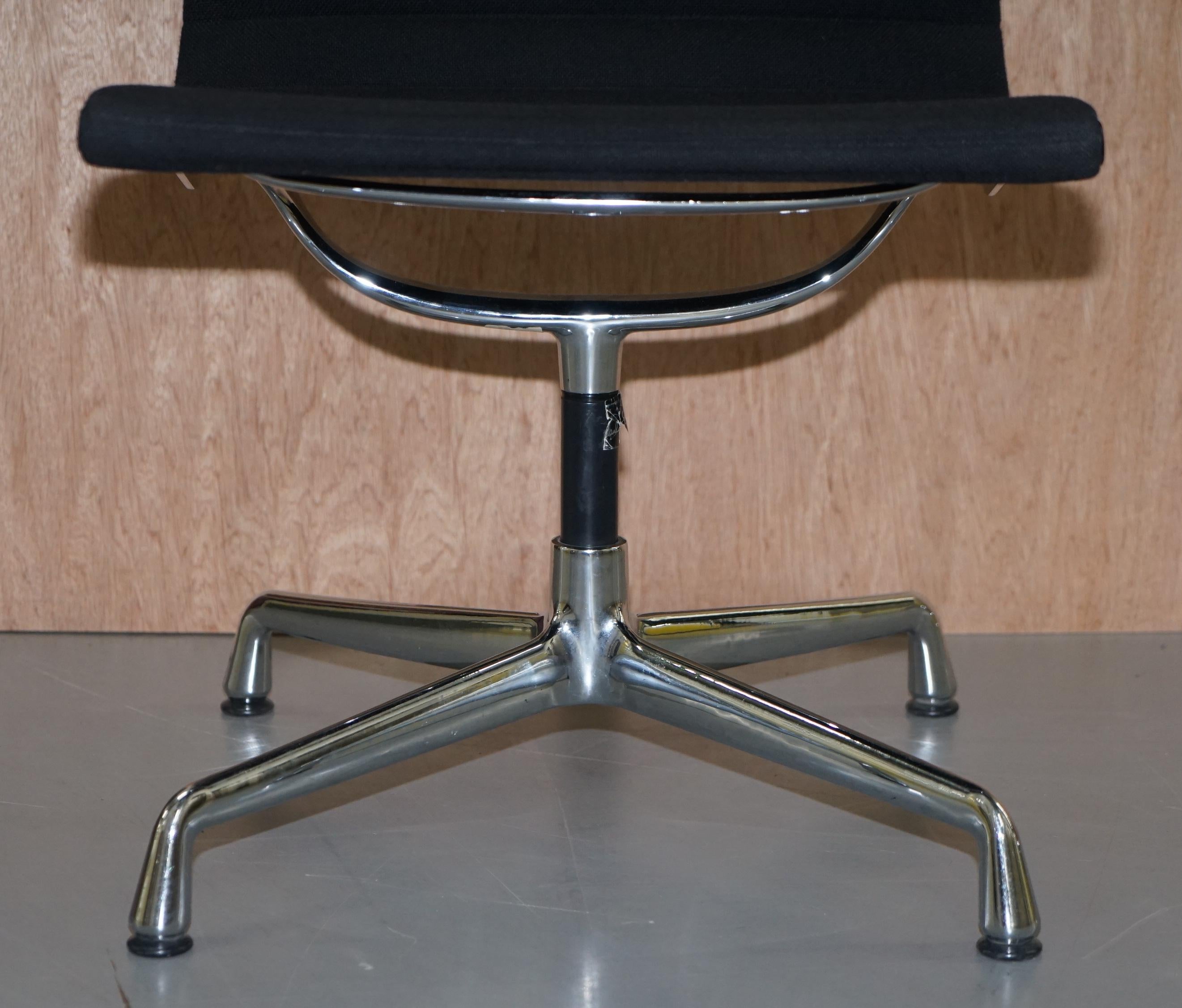 English 1 of 2 Original Vitra Eames Each EA 105 Hopsak Swivel Office Chairs