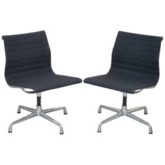 1 of 2 Original Vitra Eames Each EA 105 Hopsak Swivel Office Chairs