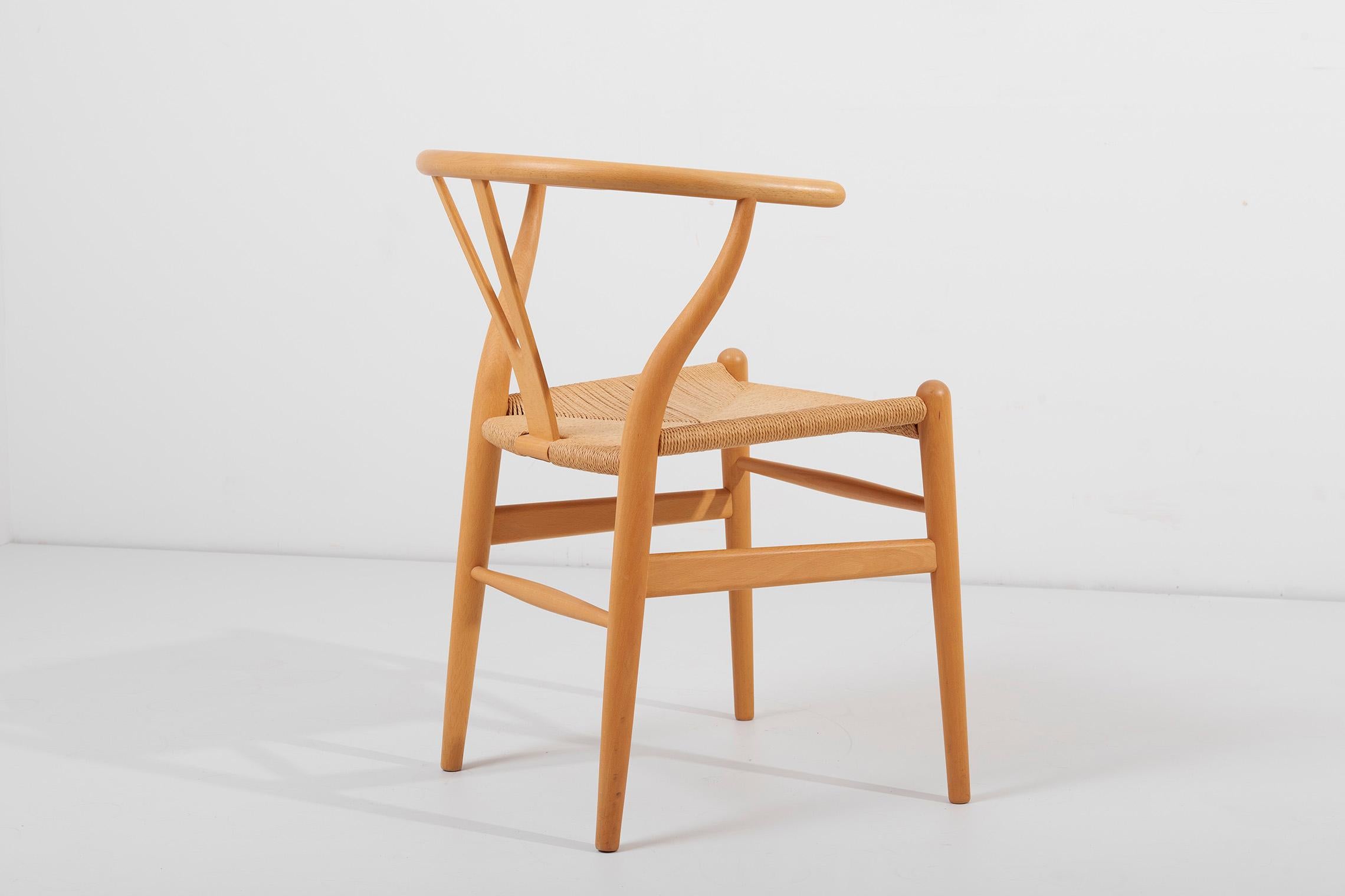 1 of 2 Pairs of Hans Wegner Wishbone Chairs, Denmark, 1960s 1