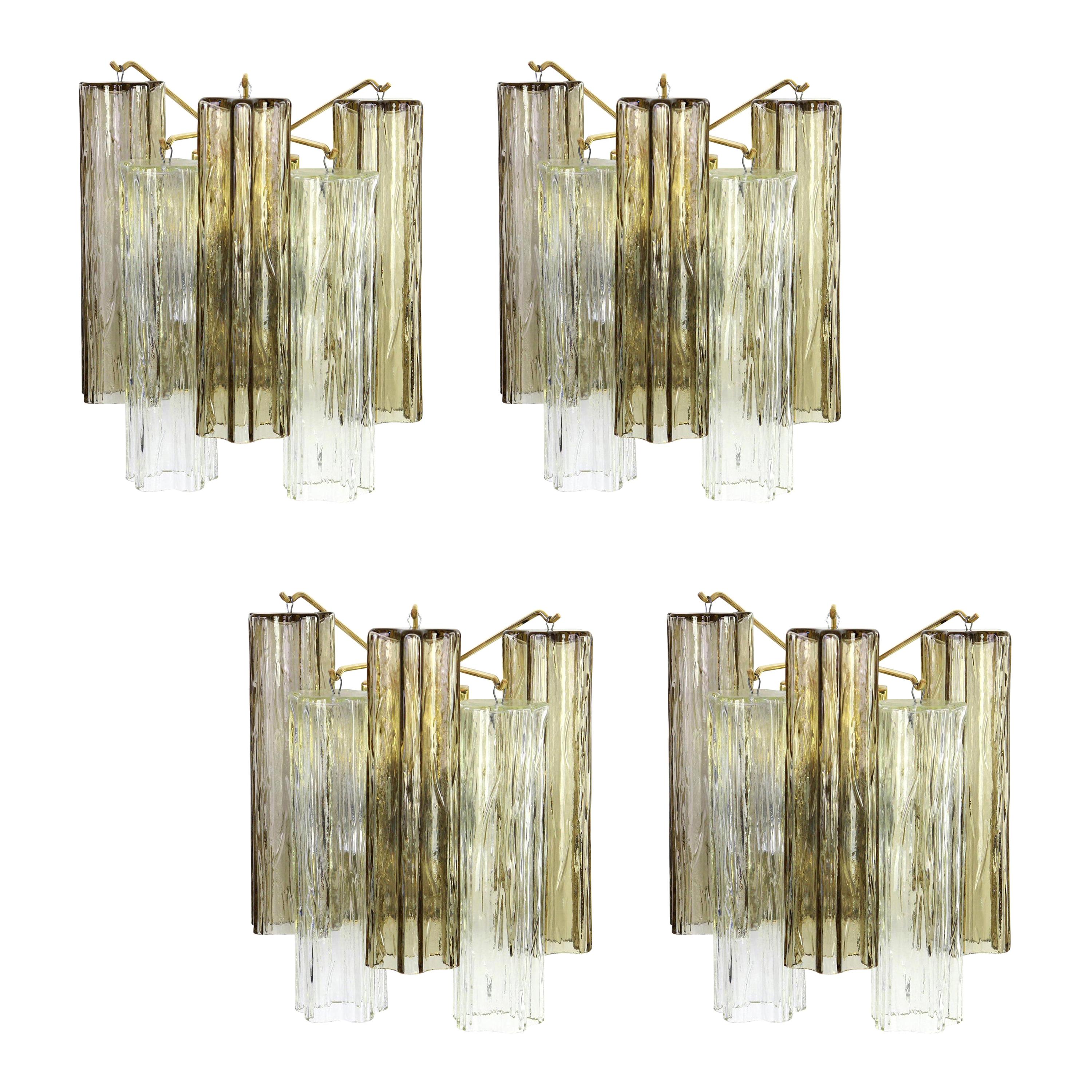 1 of 2 Pairs of Large Kalmar Sconces Wall Lights, Austria, 1960s