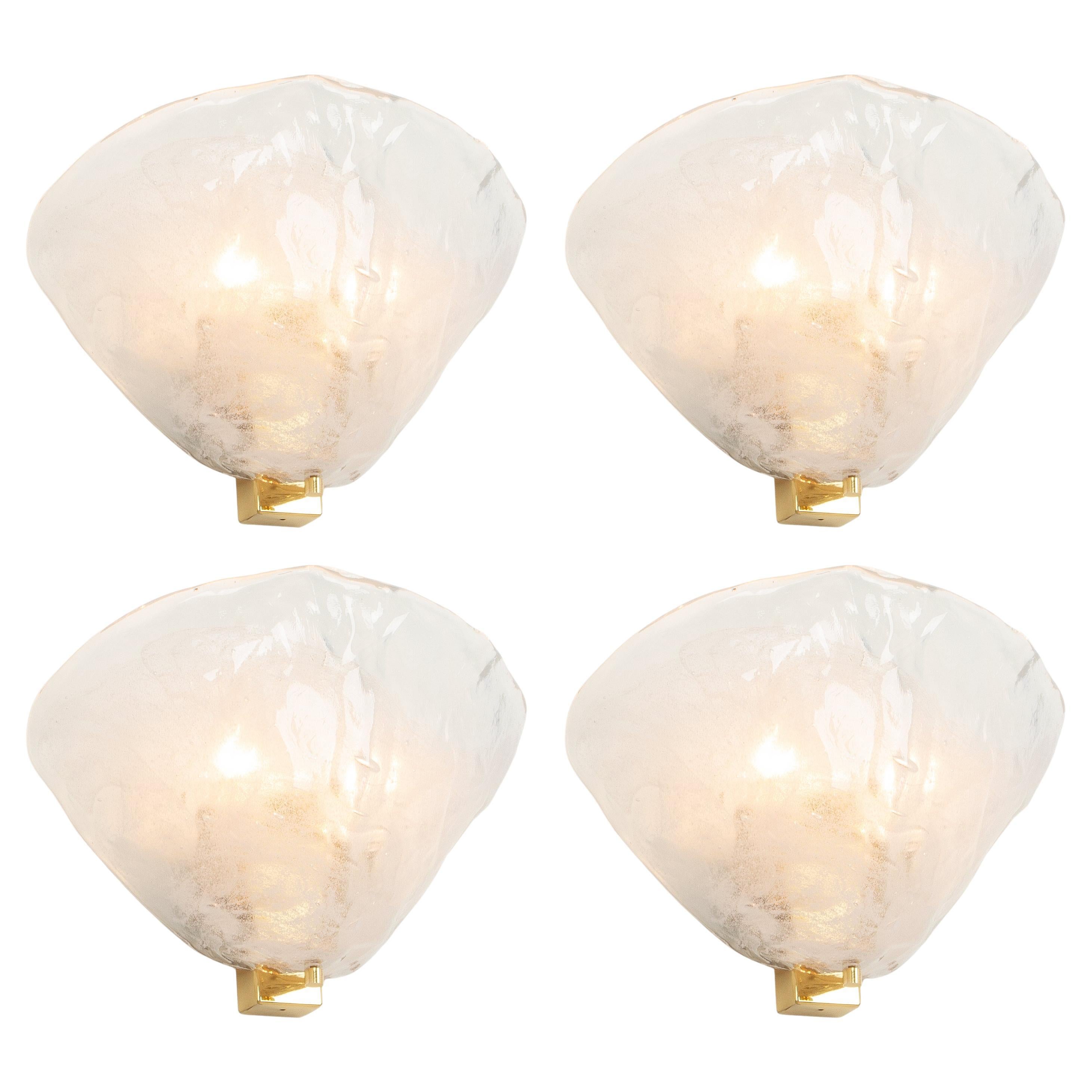 1 di 2 coppie di grandi lampade a parete Kalmar Sconces, Austria, anni '60