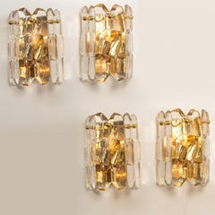 1 de 2 Pares de J.T. Pequeños Kalmar 'Palazzo' Apliques Latón Dorado