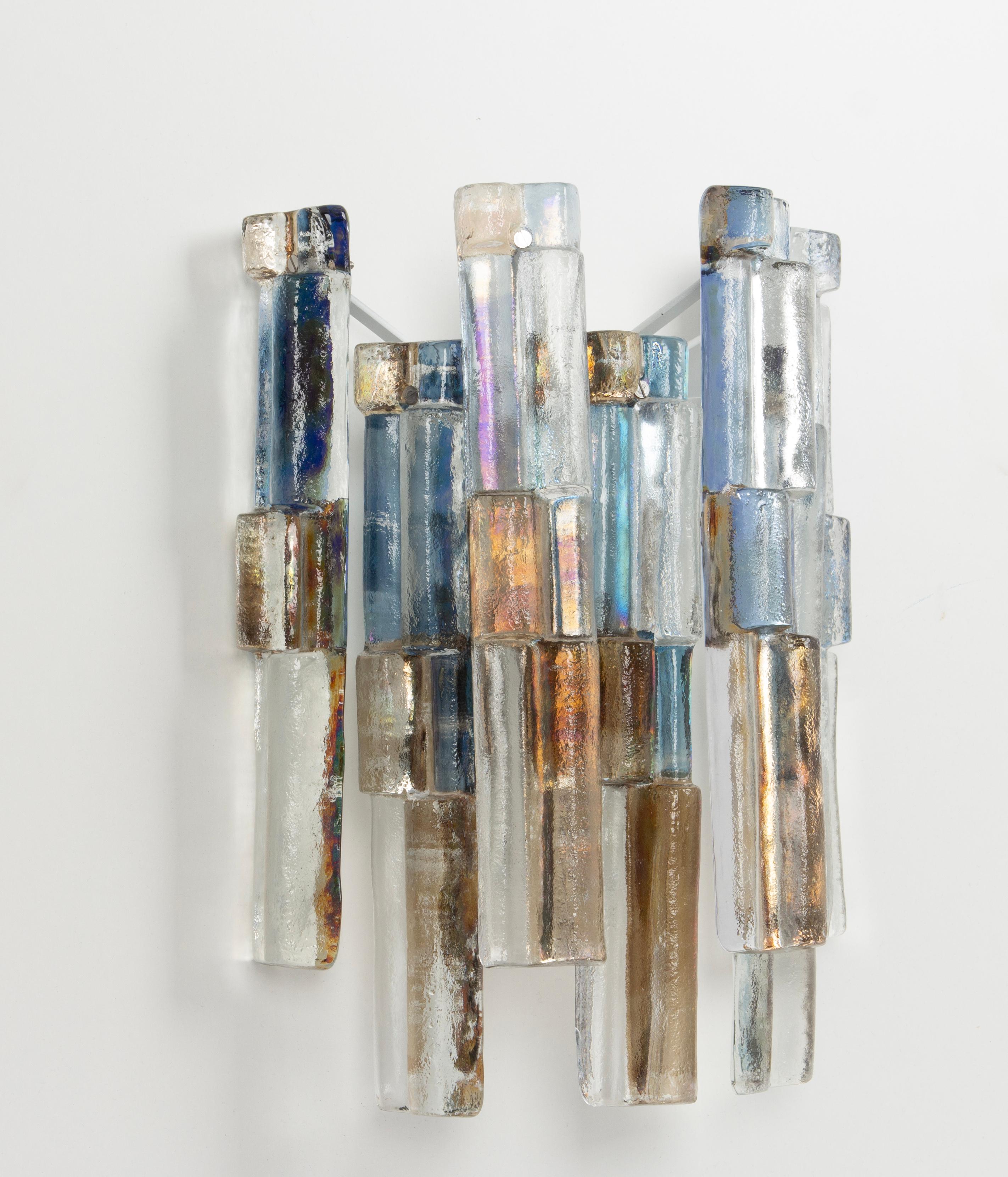 1 di 2 coppie di splendide grandi lampade a parete Kalmar Sconces, Austria, anni '60 in vendita 10