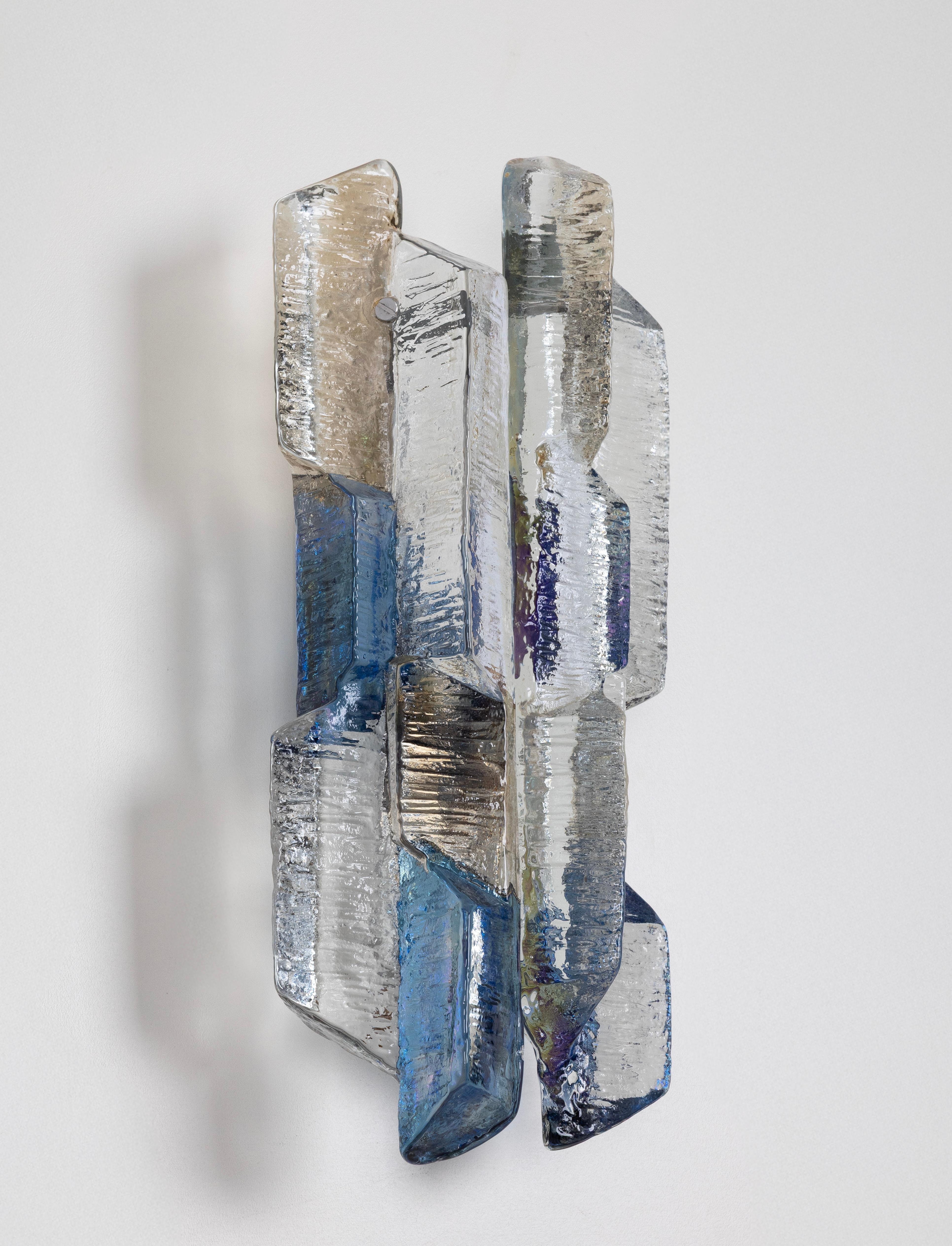 1 di 2 coppie di splendide grandi lampade a parete Kalmar Sconces, Austria, anni '70 In condizioni buone in vendita a Aachen, NRW