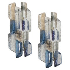 1 of 2 Pairs of Stunning Large Kalmar Sconces Wall Lights, Austria, 1970s