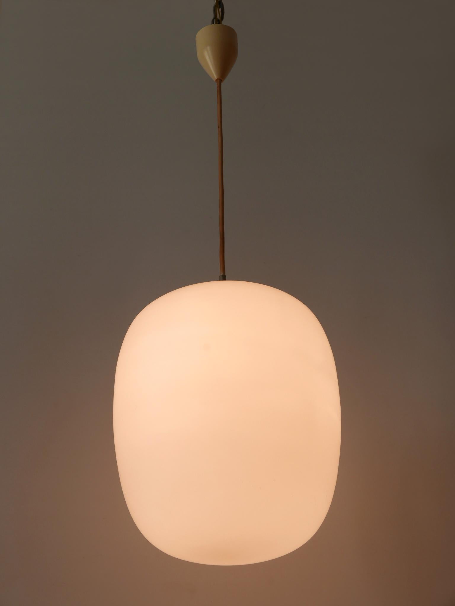 1 of 2 Pendant Lamp Düren by Wilhelm Wagenfeld for Peill & Putzler Germany 1950s For Sale 8