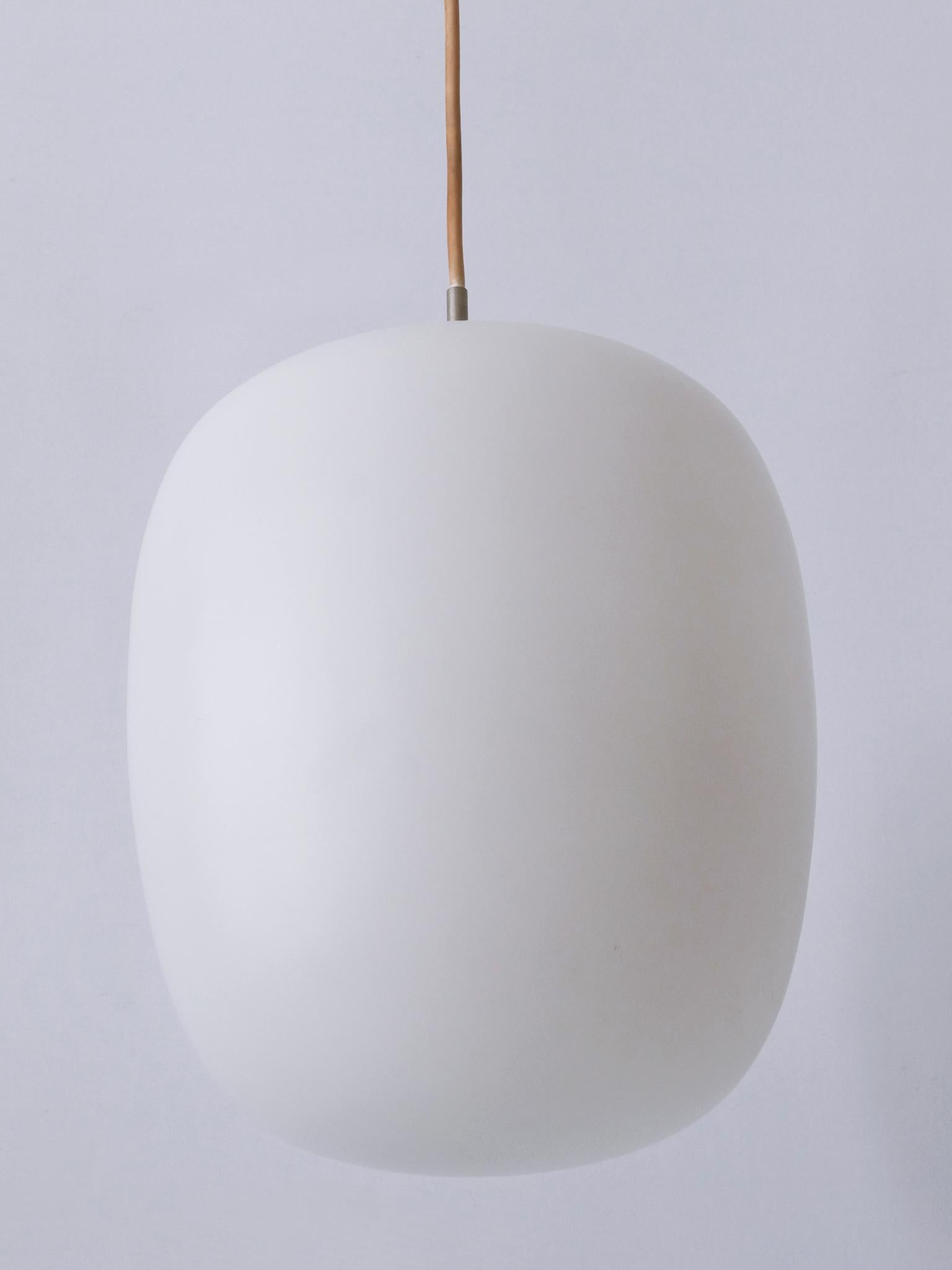 1 of 2 Pendant Lamp Düren by Wilhelm Wagenfeld for Peill & Putzler Germany 1950s For Sale 11