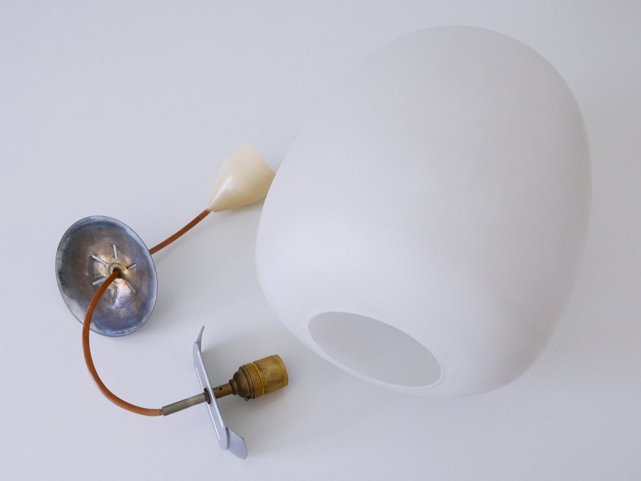 1 of 2 Pendant Lamp Düren by Wilhelm Wagenfeld for Peill & Putzler Germany 1950s For Sale 13