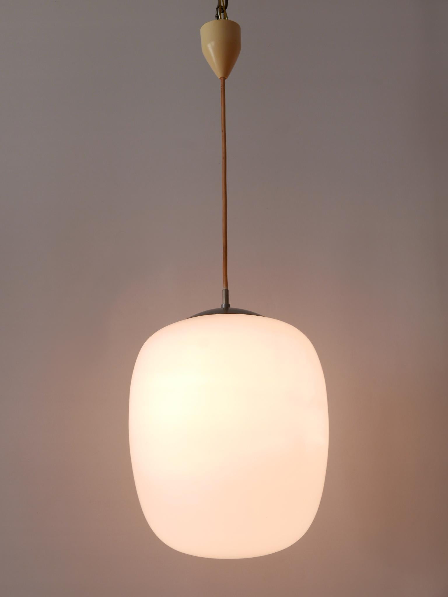 1 of 2 Pendant Lamp Düren by Wilhelm Wagenfeld for Peill & Putzler Germany 1950s For Sale 1