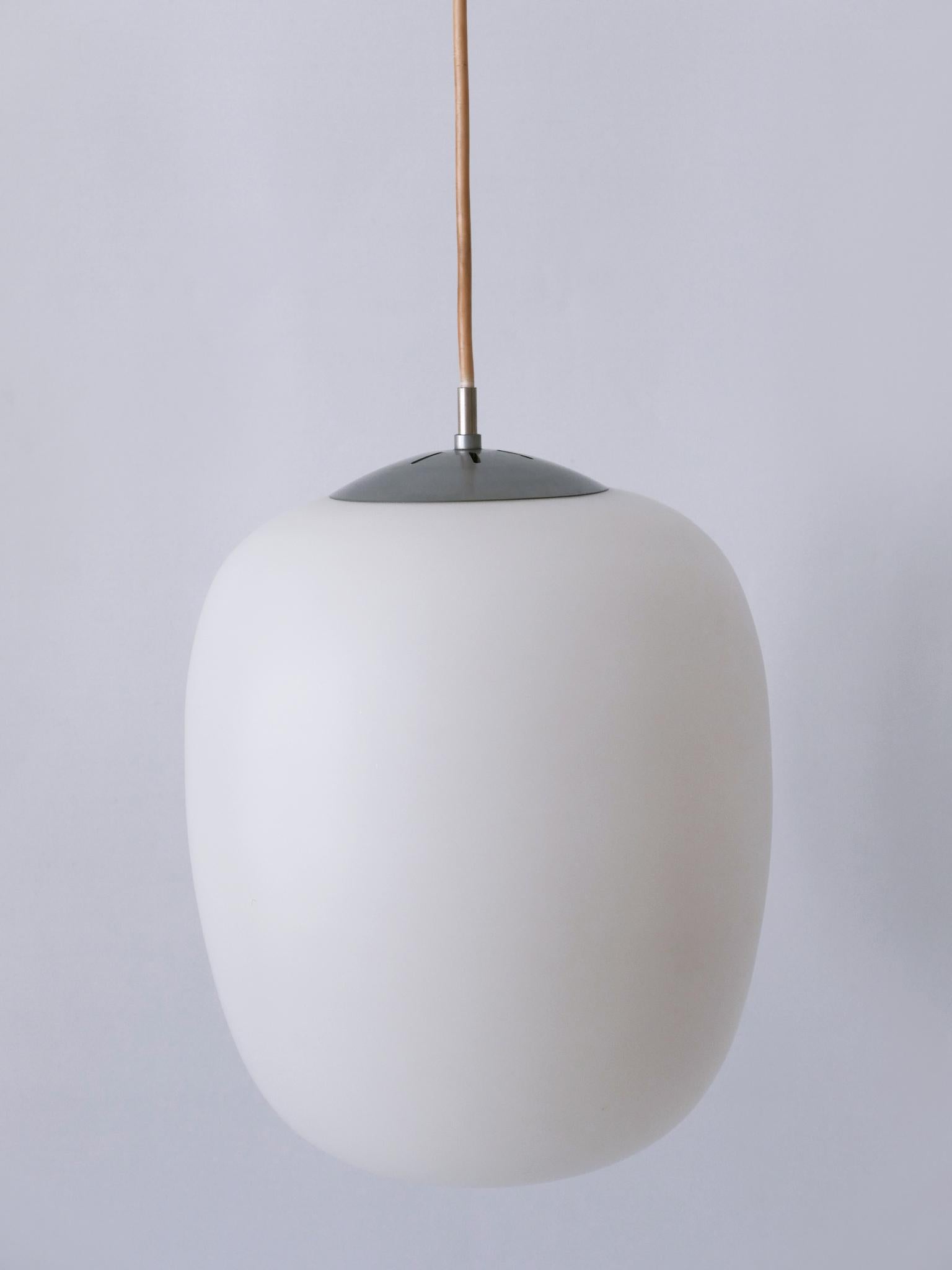 1 of 2 Pendant Lamp Düren by Wilhelm Wagenfeld for Peill & Putzler Germany 1950s For Sale 2