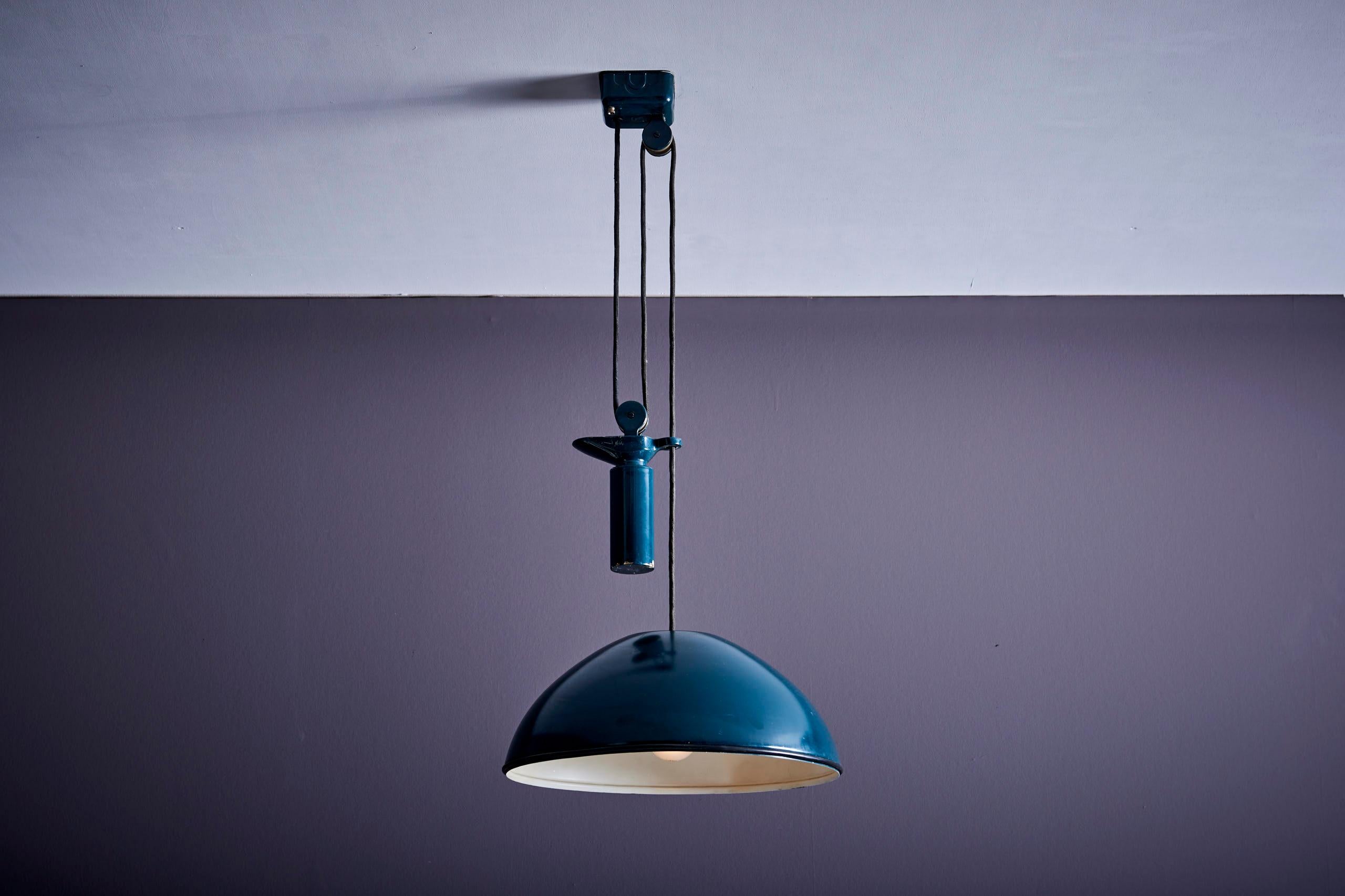 Pendant Lamp with Counter Weight by Achille Castiglioni Italy 1960s For Sale 2