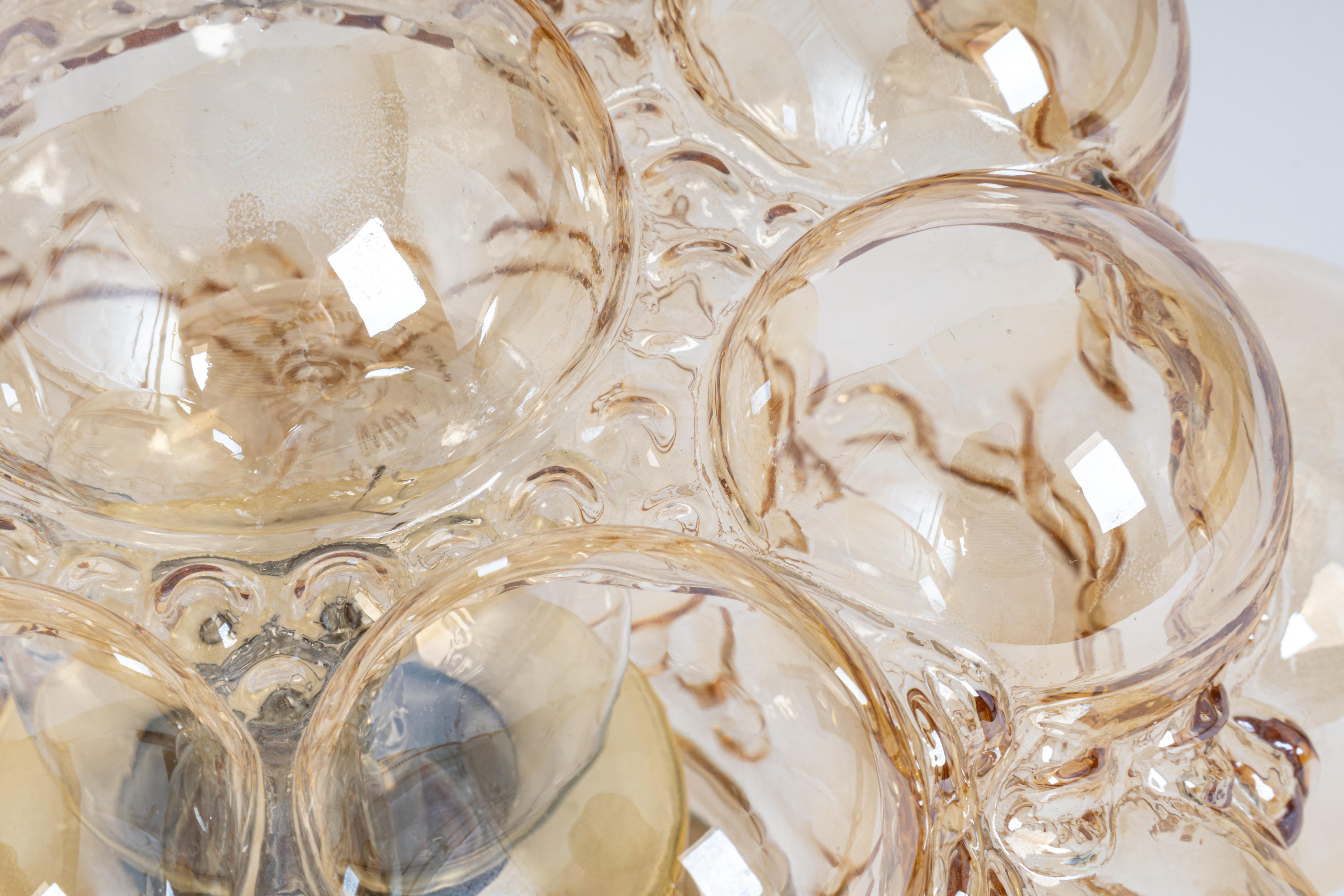 1 de 2 Flushmount Petite Bubble Glass de Helena Tynell, Limburgo, Alemania, década de 1970 en venta 4