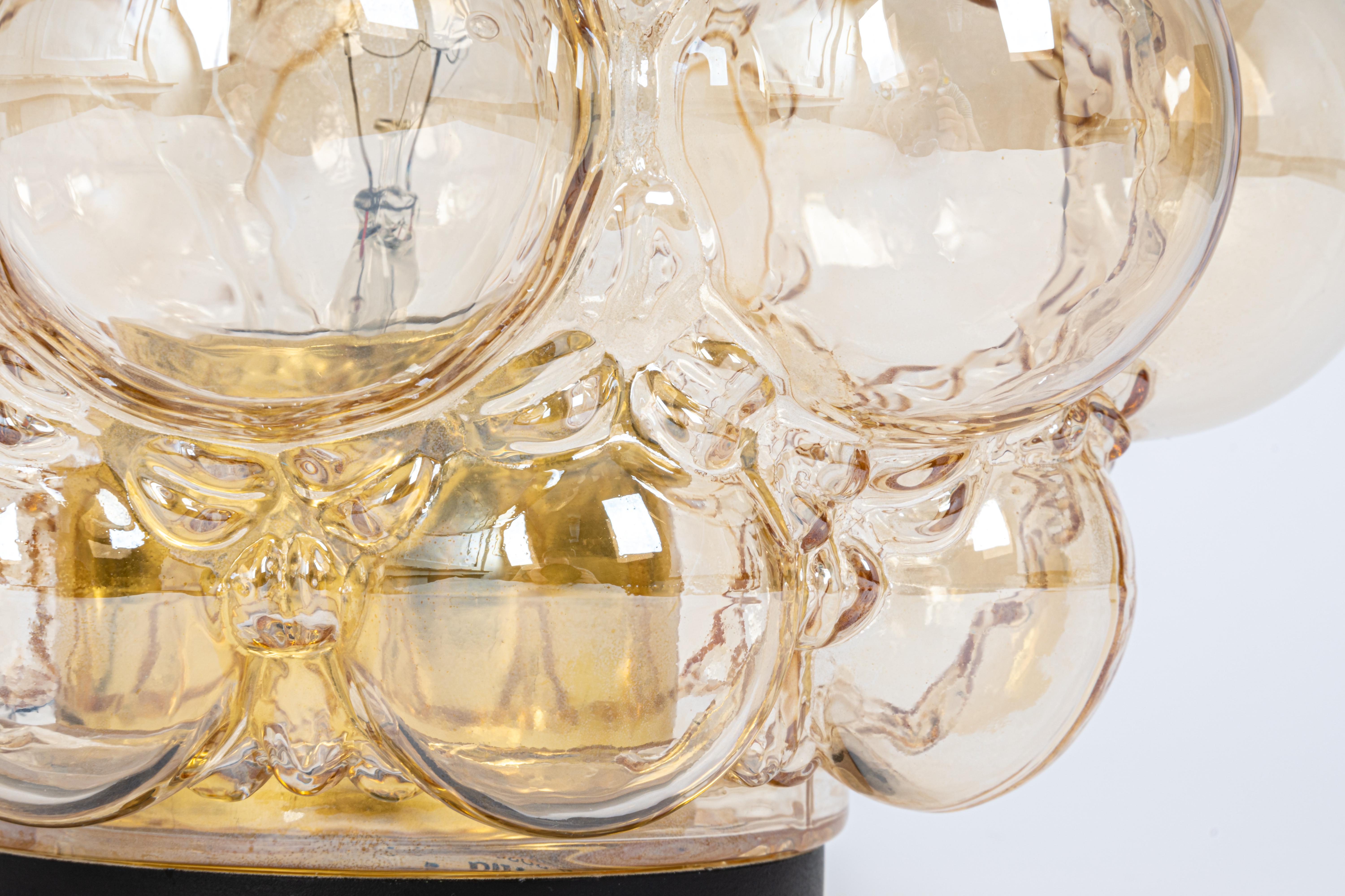 1 de 2 Flushmount Petite Bubble Glass de Helena Tynell, Limburgo, Alemania, década de 1970 en venta 1