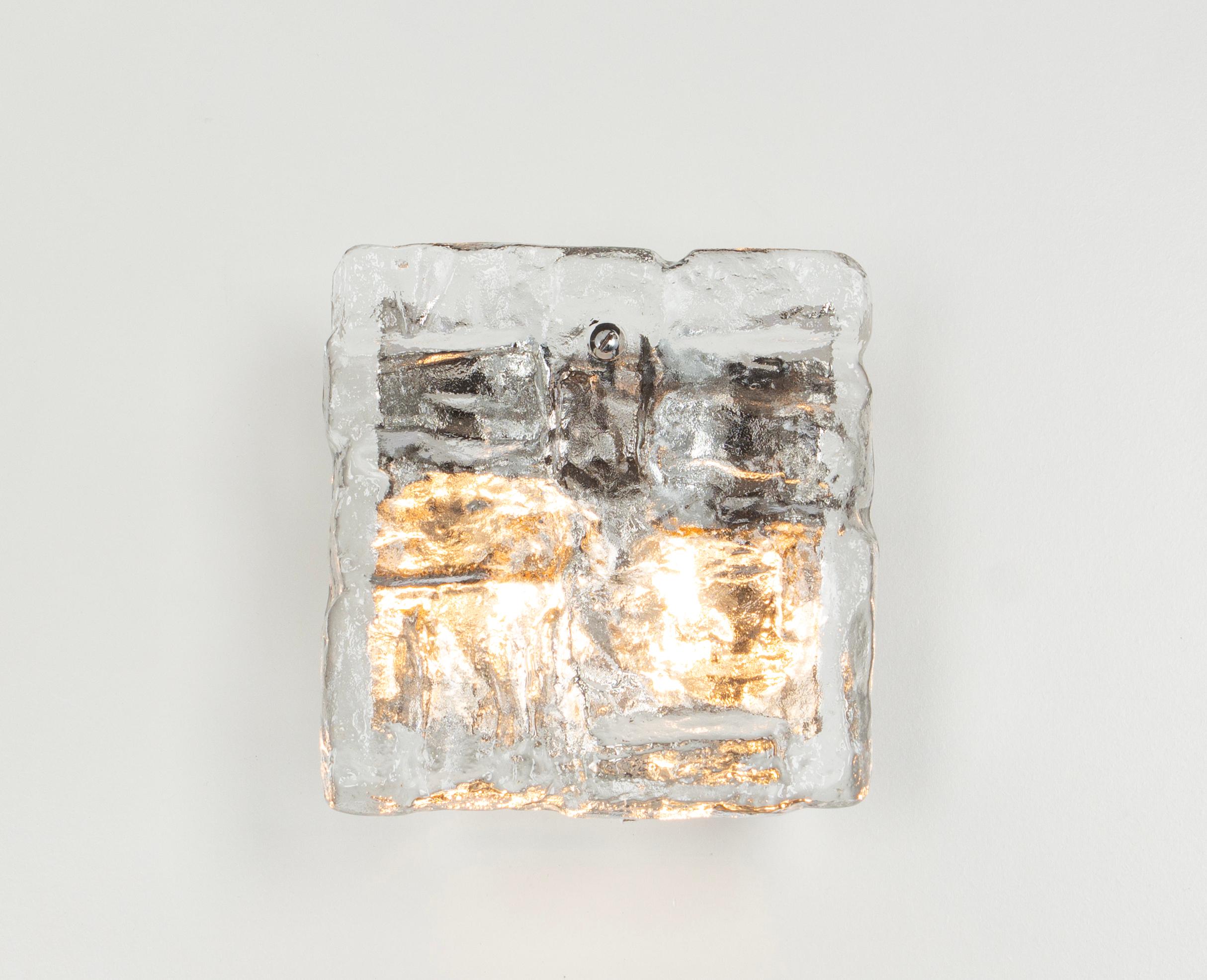 1 von 2 Petite Murano Lights Wandleuchten Murano Glas von Kalmar, Österreich, 1960er Jahre im Angebot 3