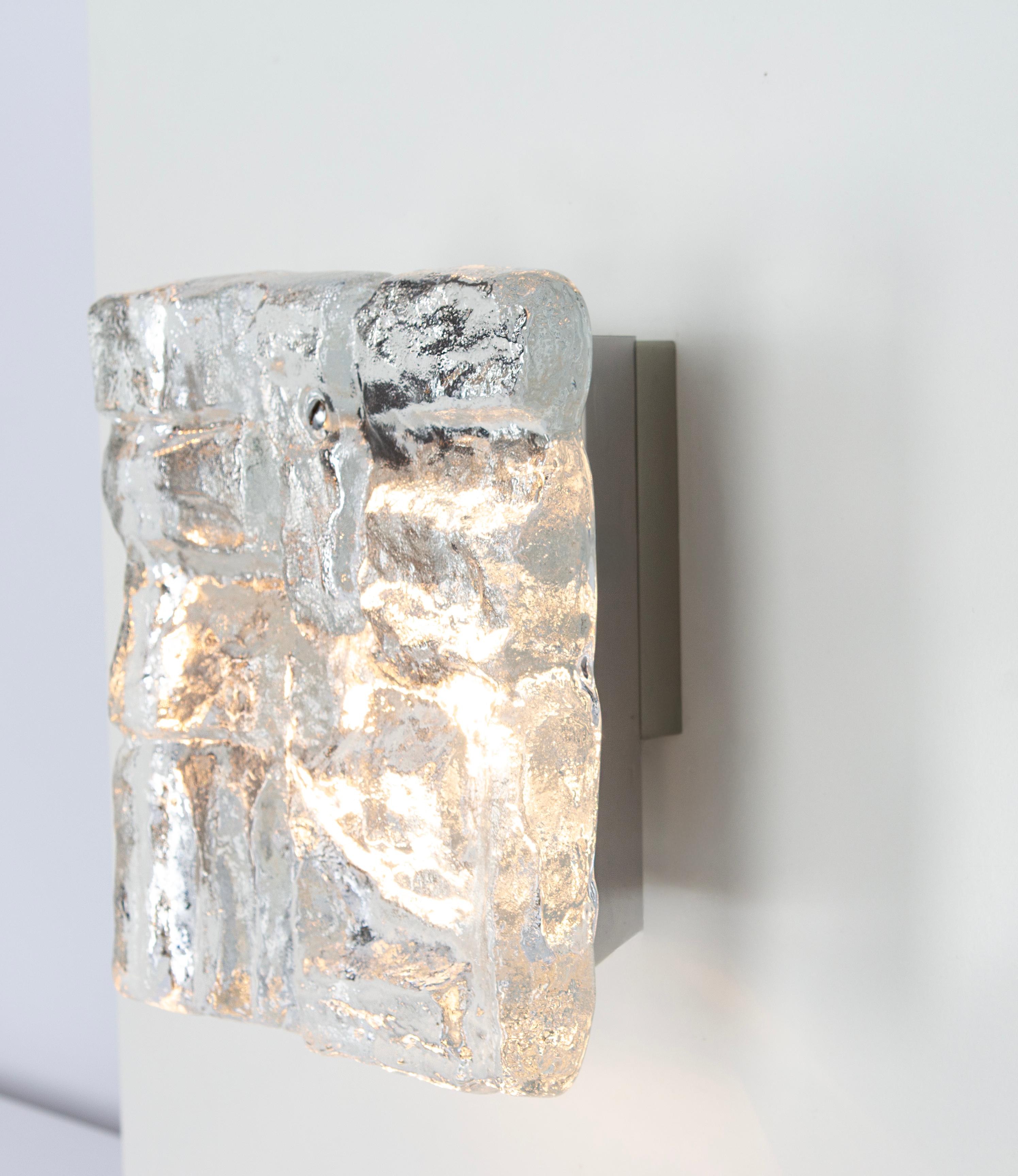 1 von 2 Petite Murano Lights Wandleuchten Murano Glas von Kalmar, Österreich, 1960er Jahre (Mitte des 20. Jahrhunderts) im Angebot