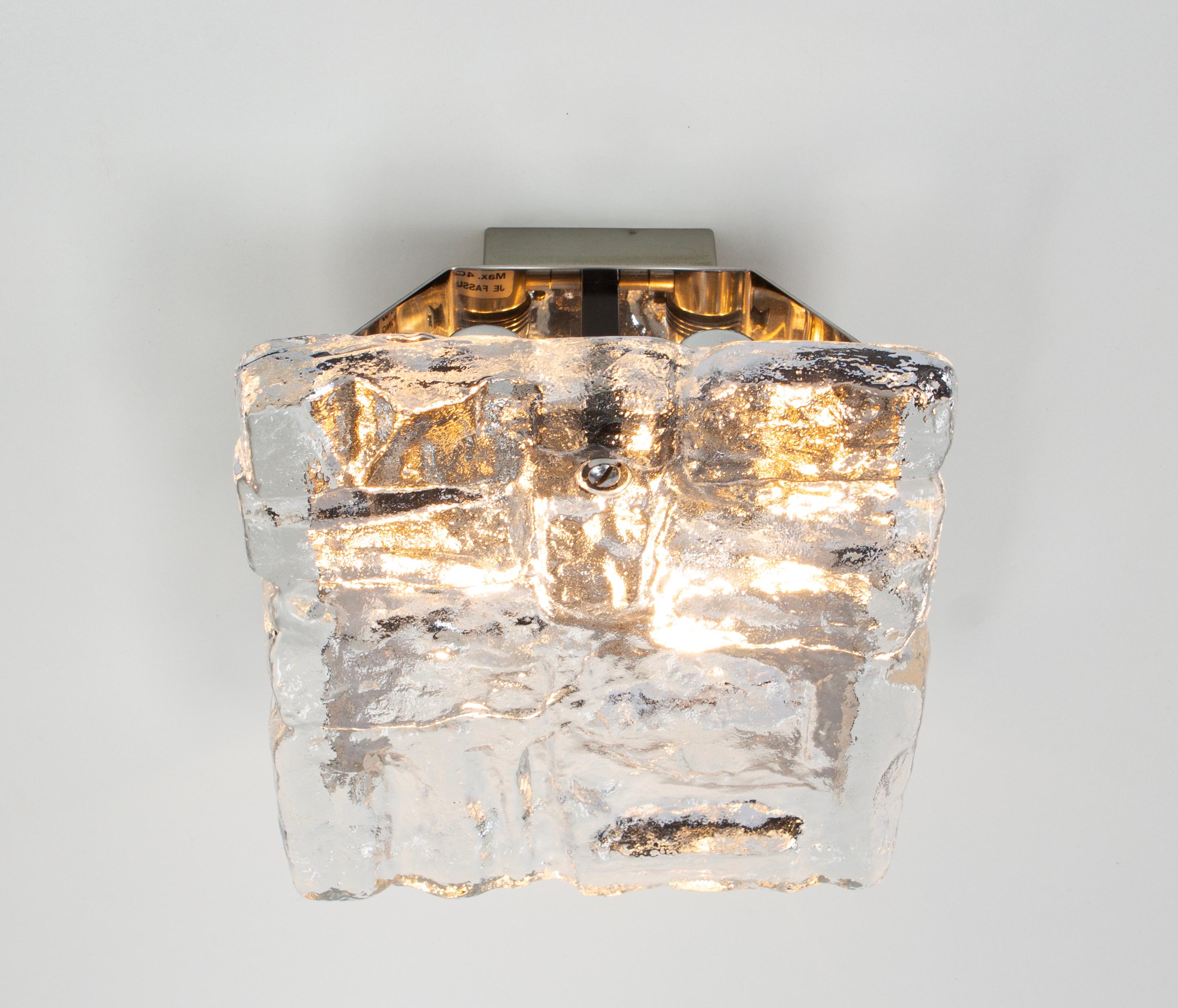 1 von 2 Petite Murano Lights Wandleuchten Murano Glas von Kalmar, Österreich, 1960er Jahre (Muranoglas) im Angebot