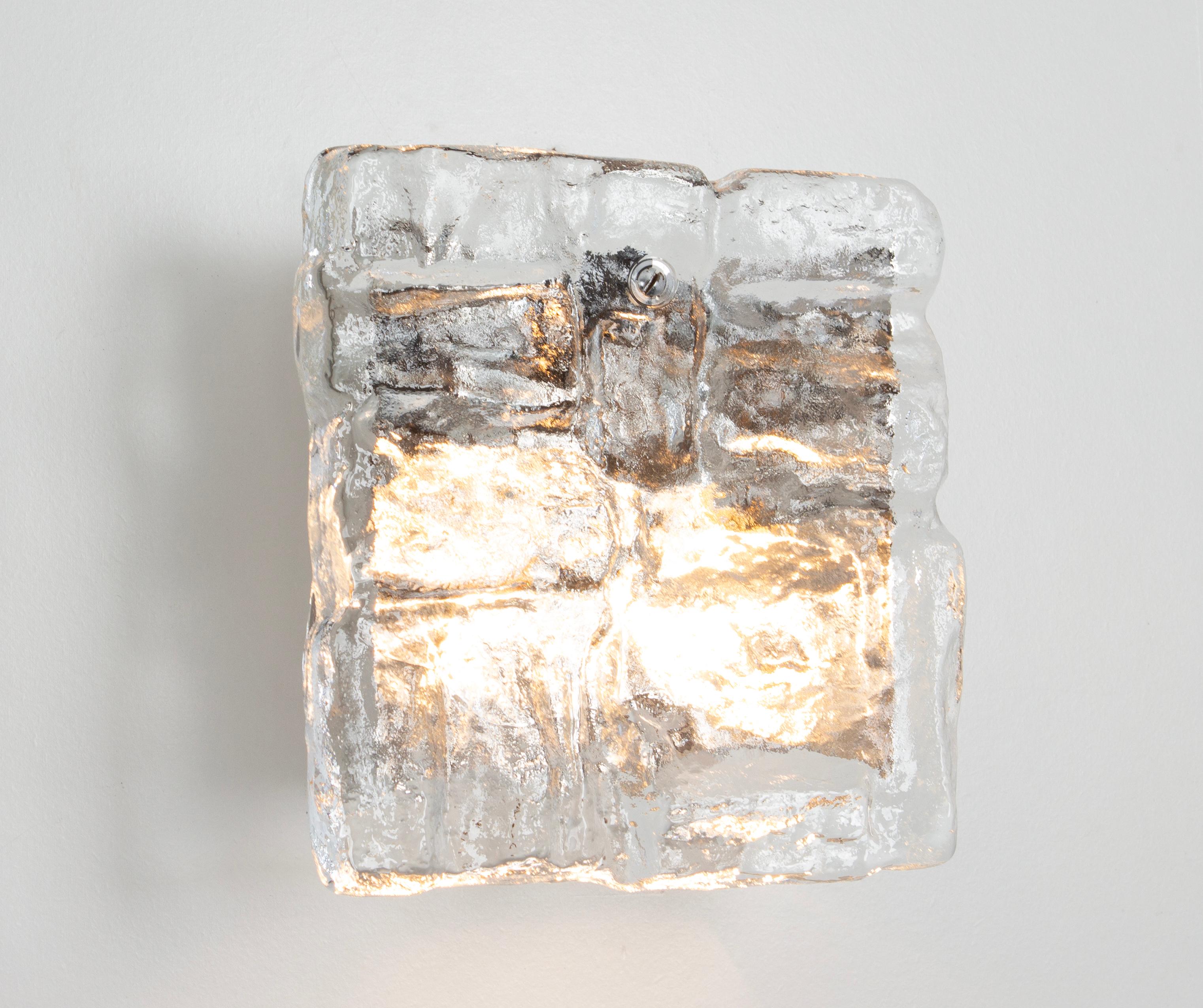 1 von 2 Petite Murano Lights Wandleuchten Murano Glas von Kalmar, Österreich, 1960er Jahre im Angebot 1