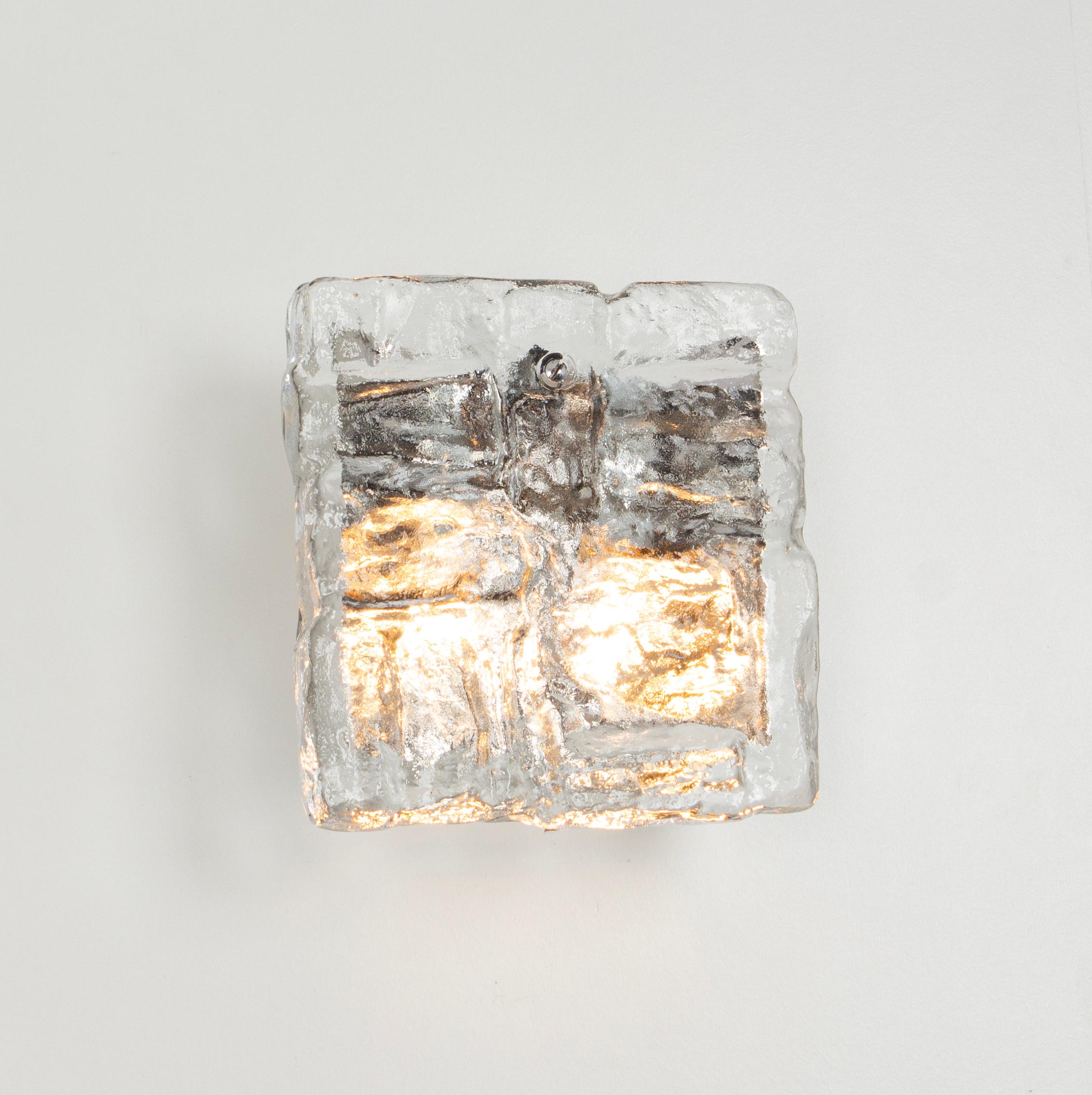 1 von 2 Petite Murano Lights Wandleuchten Murano Glas von Kalmar, Österreich, 1960er Jahre im Angebot 2
