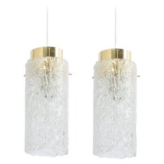 1 di 2 Petite Murano Pendant Lights di Hillebrand, anni '60