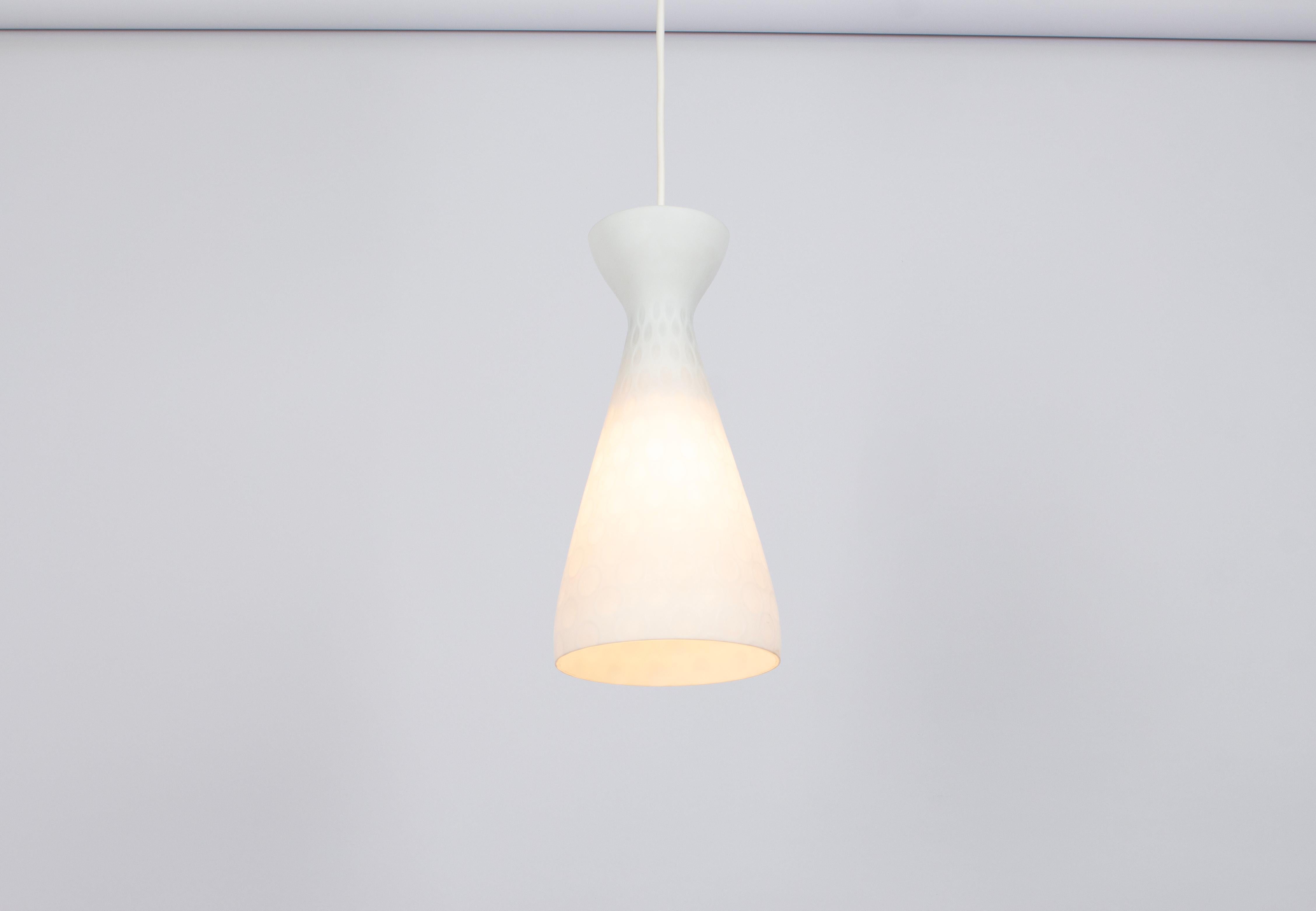 1 of 2 Petite Pendant Lights by Gangkofner, Peill & Putzler, Germany, 1950s For Sale 1
