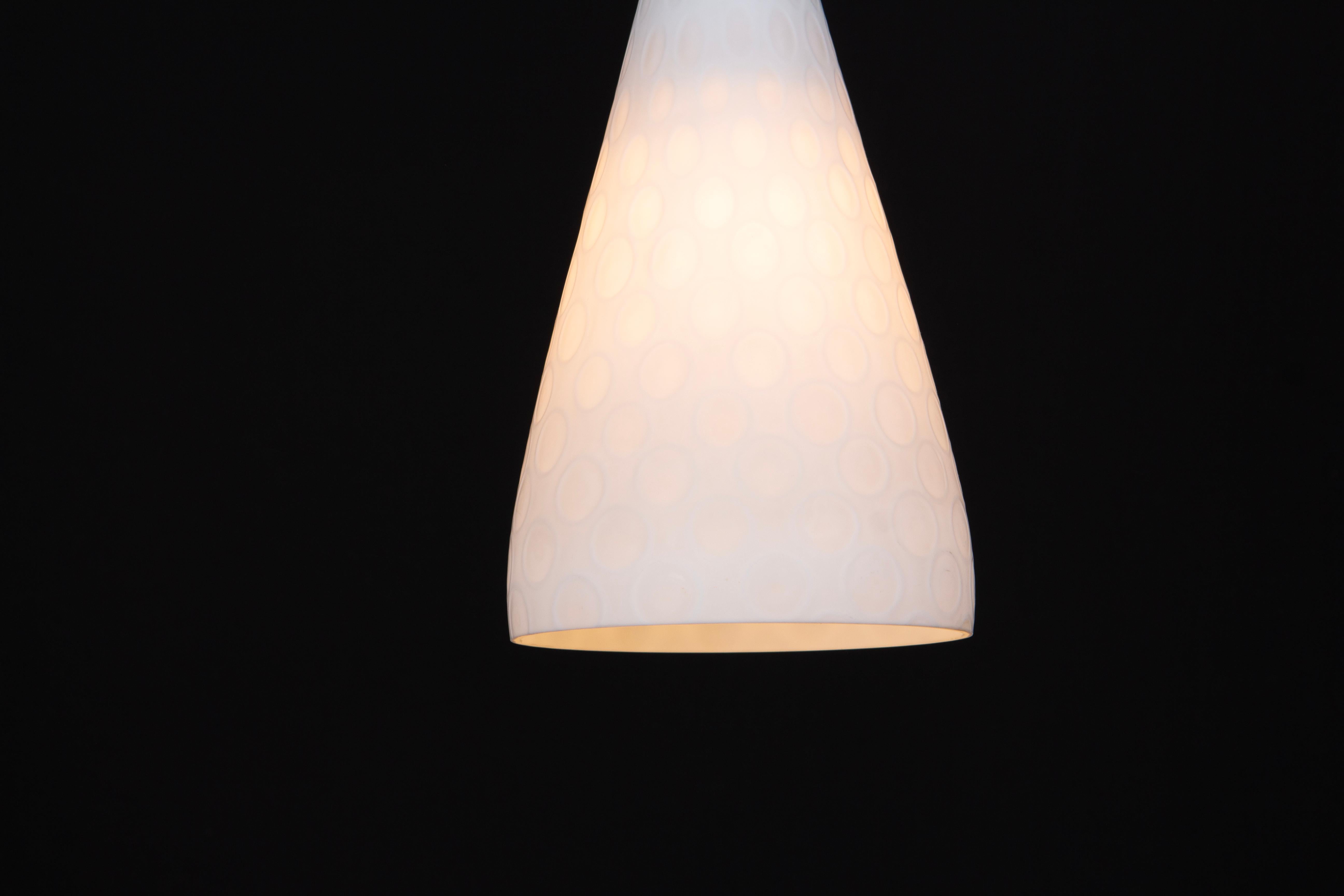 1 of 2 Petite Pendant Lights by Gangkofner, Peill & Putzler, Germany, 1950s For Sale 2