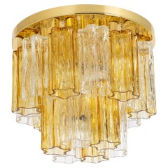 1 of 2 Petite Tronchi Murano Glass Flush mount light Kalmar, Austria, 1960s