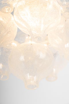 1 of 2 Petite Tulipan Glass Flush Mount by Kalmar, Austria, 1960s