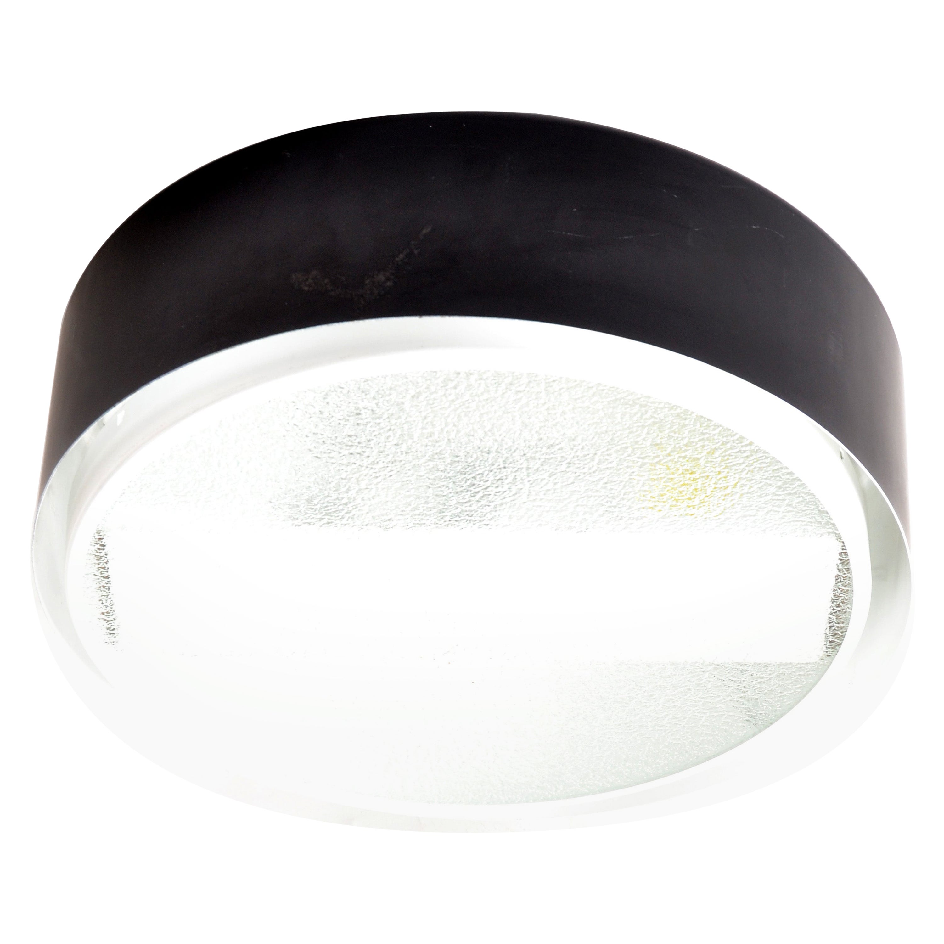 1 of 2 RAAK Amsterdam Lampada da soffitto a incasso in metallo e vetro smerigliato