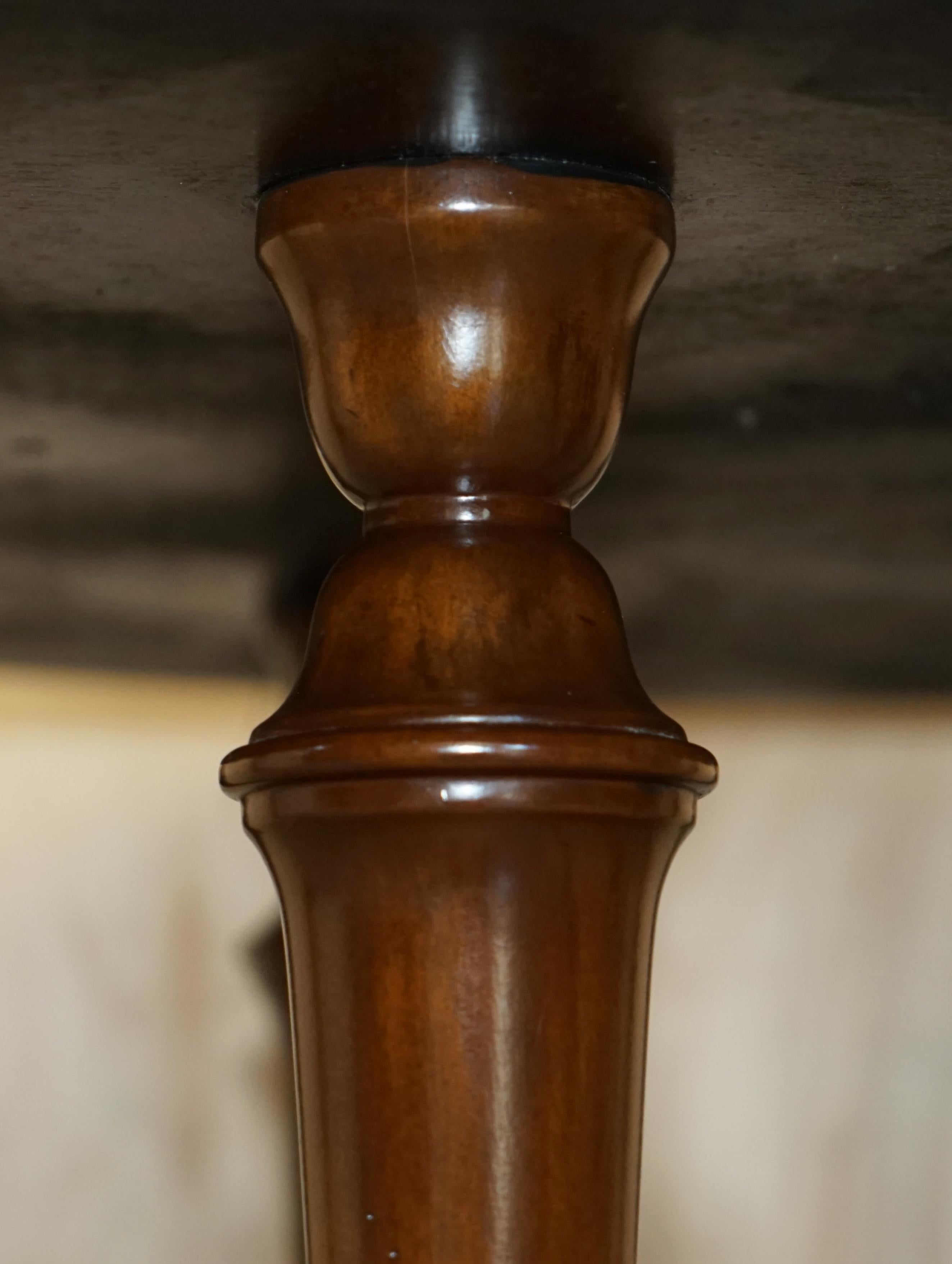 1 of 2 Ralph Lauren Centre Occasional Centre Tables in Brown Leather For Sale 2