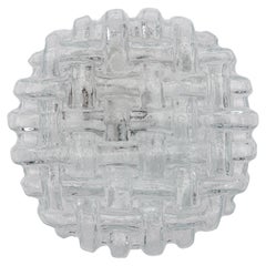 1. di 2 lampade da incasso o da parete in vetro intrecciato, Germania, anni '60