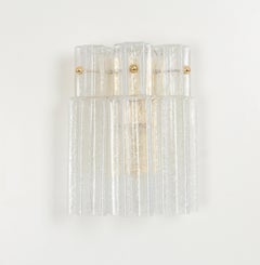 1 of 2 Sets of Frosted Glass Wall Lights by Limburg, Germany, 1960s