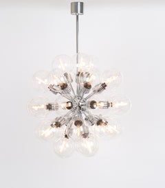 1 of 2 Sputnik Chrome Pendant Light-Design Motoko Ishii by Staff, Germany, 1970s