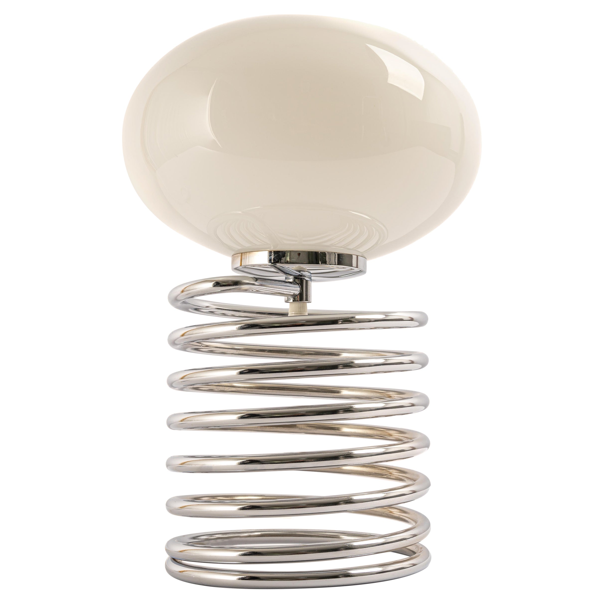 1 of 2 Stunning Design Spiral Table Lamp, Ingo Maurer, 1970