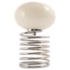 1 of 2 Stunning Design Spiral Table Lamp, Ingo Maurer, 1970
