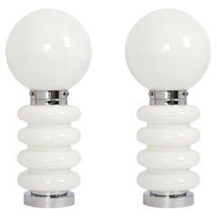 1 of 2 Stunning large Table Lamp in style of Carlo Nason, 1970s