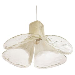 1 von 2 atemberaubenden Murano-Pendelleuchten entworfen von Carlo Nason für Kalmar, 1970er Jahre