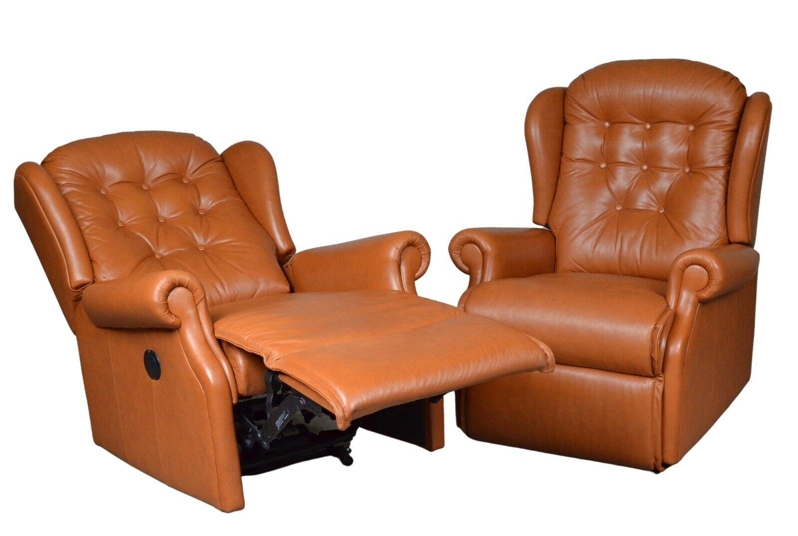 We are delighted to offer for sale this senator electric recliner armchair, which combines the functionality of the classic chair with the quality and detail of a Chesterfield piece. The curved, high, hand-buttoned back and injection-moulded foam