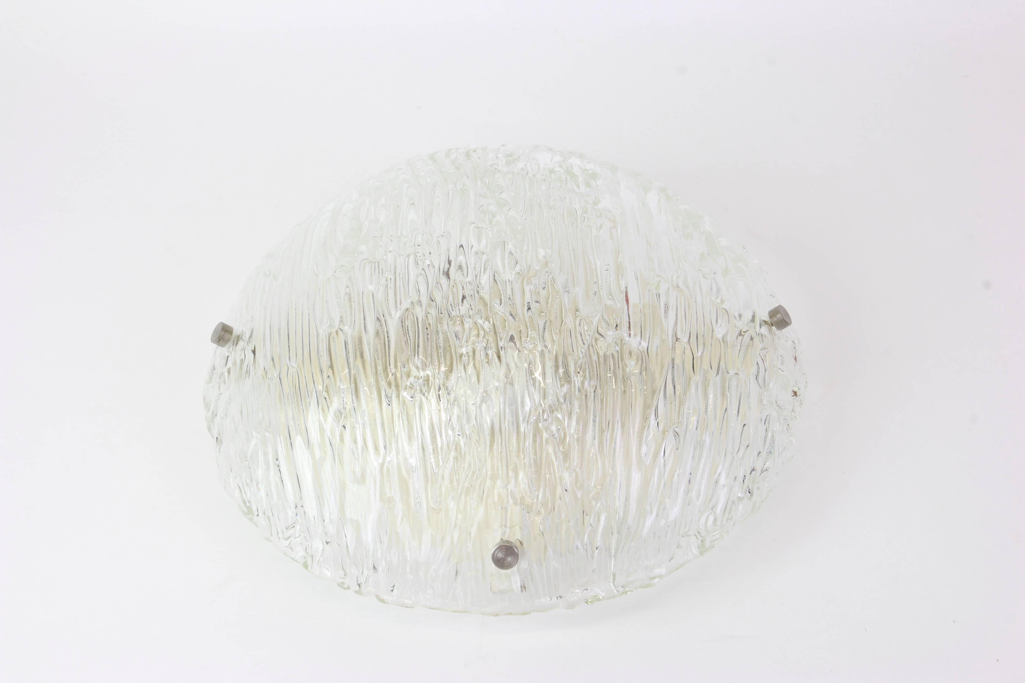 1 of 2 Venini Ceiling Lights Attributed to Carlo Scarpa for Venini, 1950s In Good Condition In Aachen, NRW