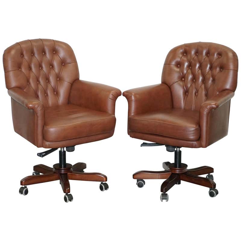 Cognac computer chair Clearance