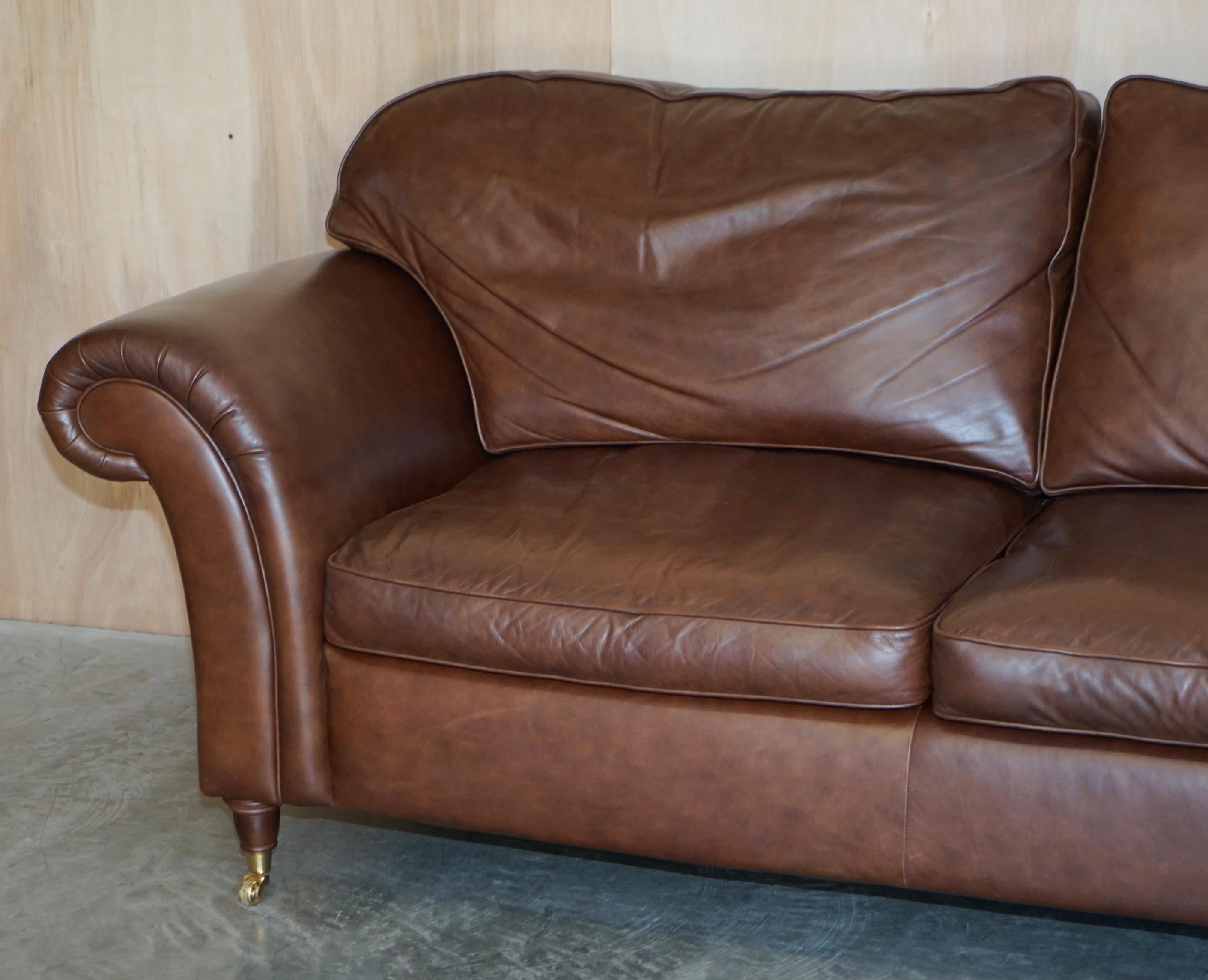 laura ashley leather sofa