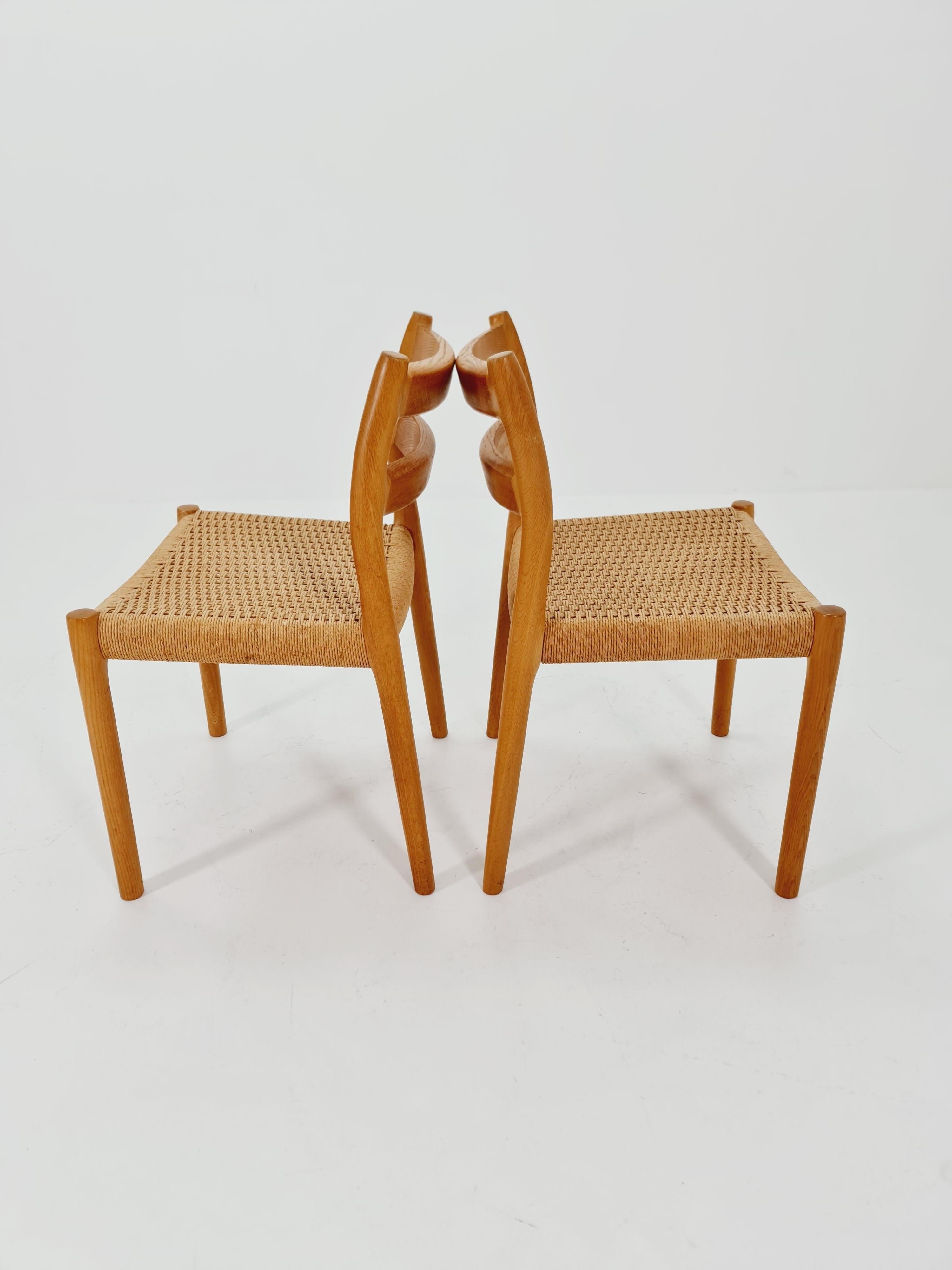 1 di 2 Salotti d'epoca in Oak di Niels Otto Møller Modello 84 , anni '60 in vendita 4
