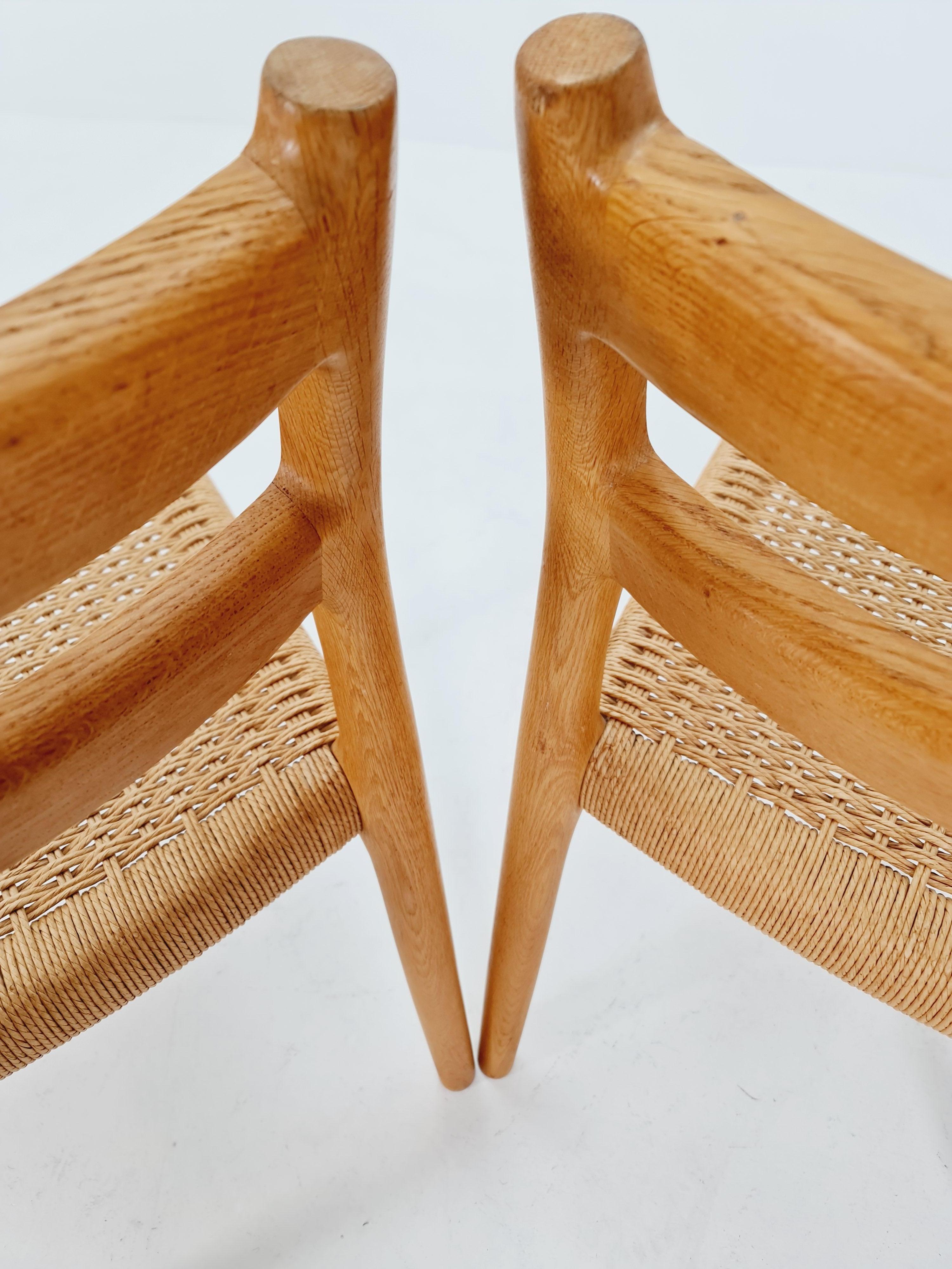 1 di 2 Salotti d'epoca in Oak di Niels Otto Møller Modello 84 , anni '60 in vendita 2